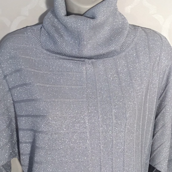 Joseph Allen Sweaters - JOSEPH A. SILVER METALLIC SWEATER
